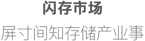 闪存市场 屏寸间知存储产业事